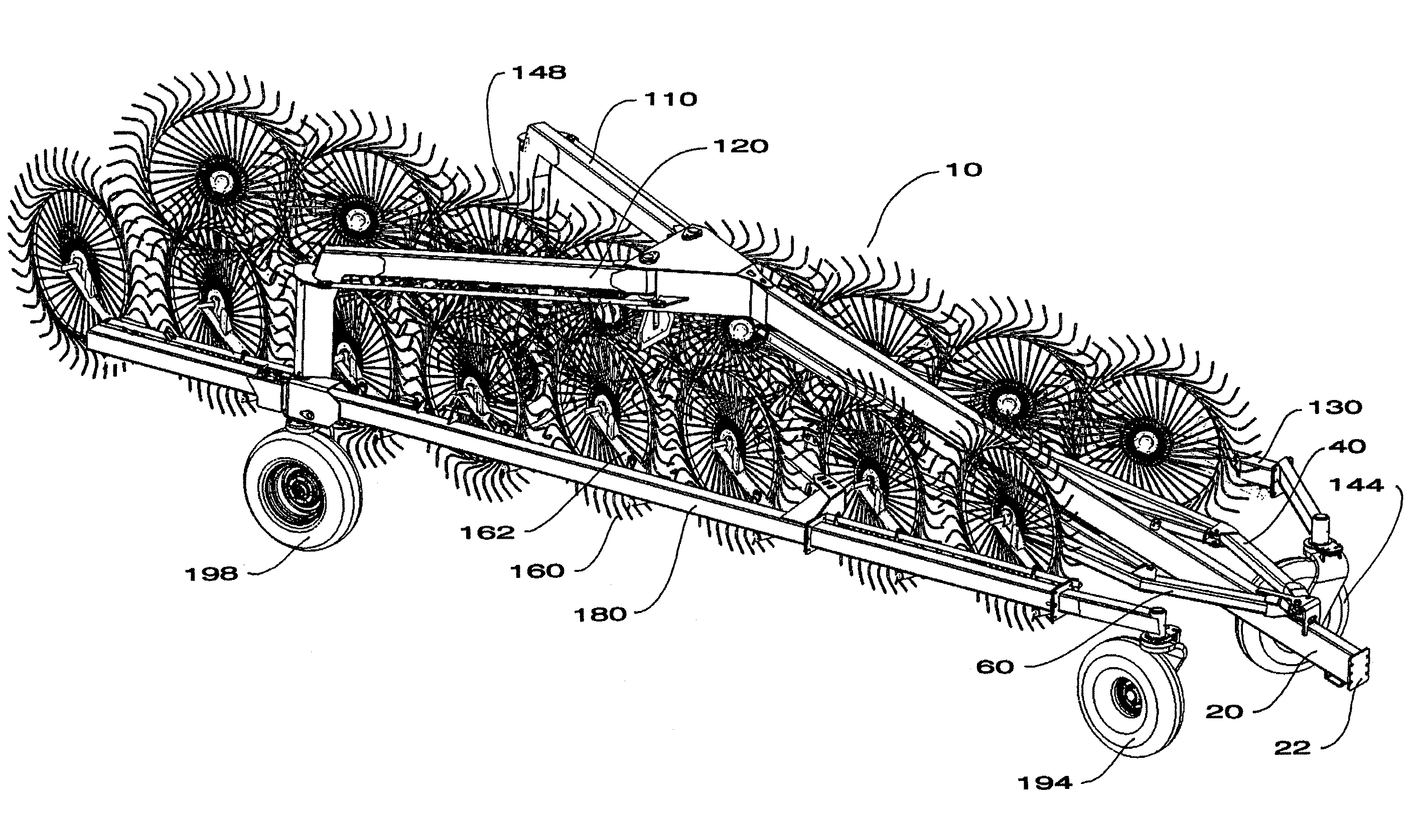 Bifold rake