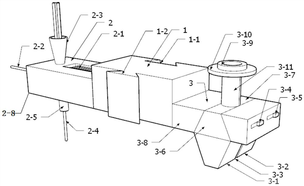 Composite nozzle for 3D printing similar physical model and its working method