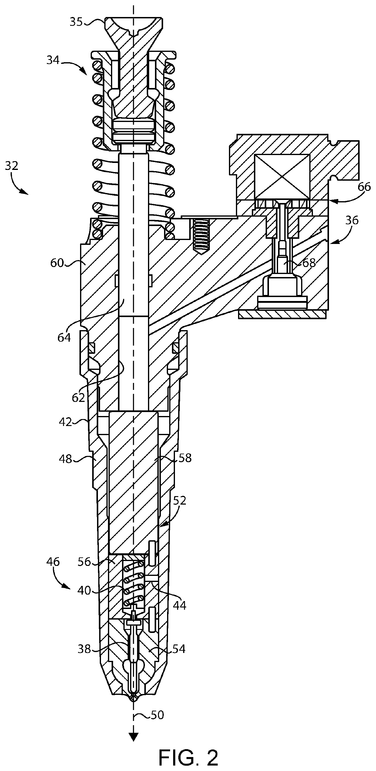 Fuel injector nozzle assembly having Anti-cavitation vent and method
