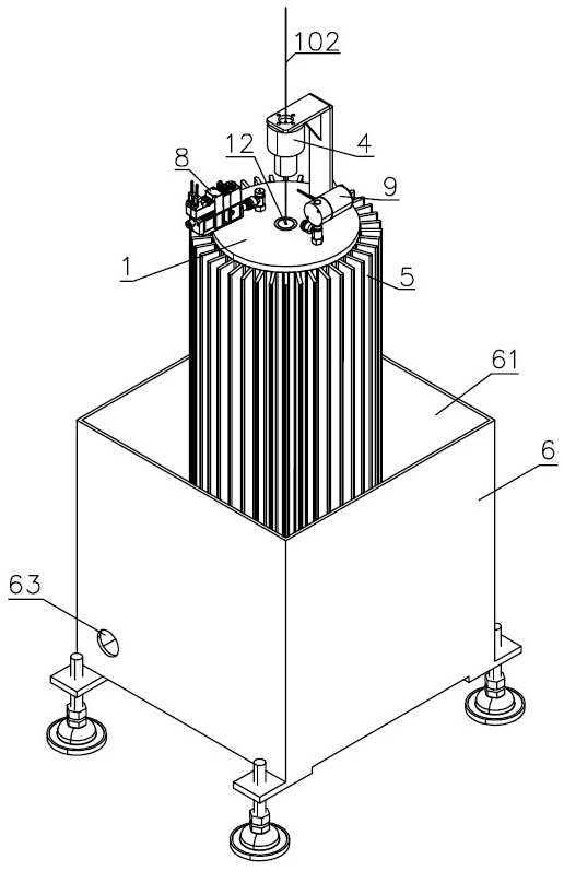 Wire rod cooling device