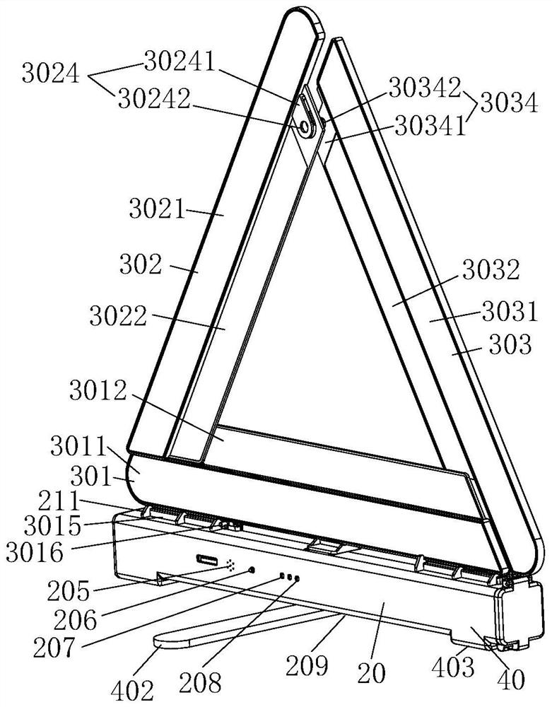 Intelligent life-saving triangular warning board