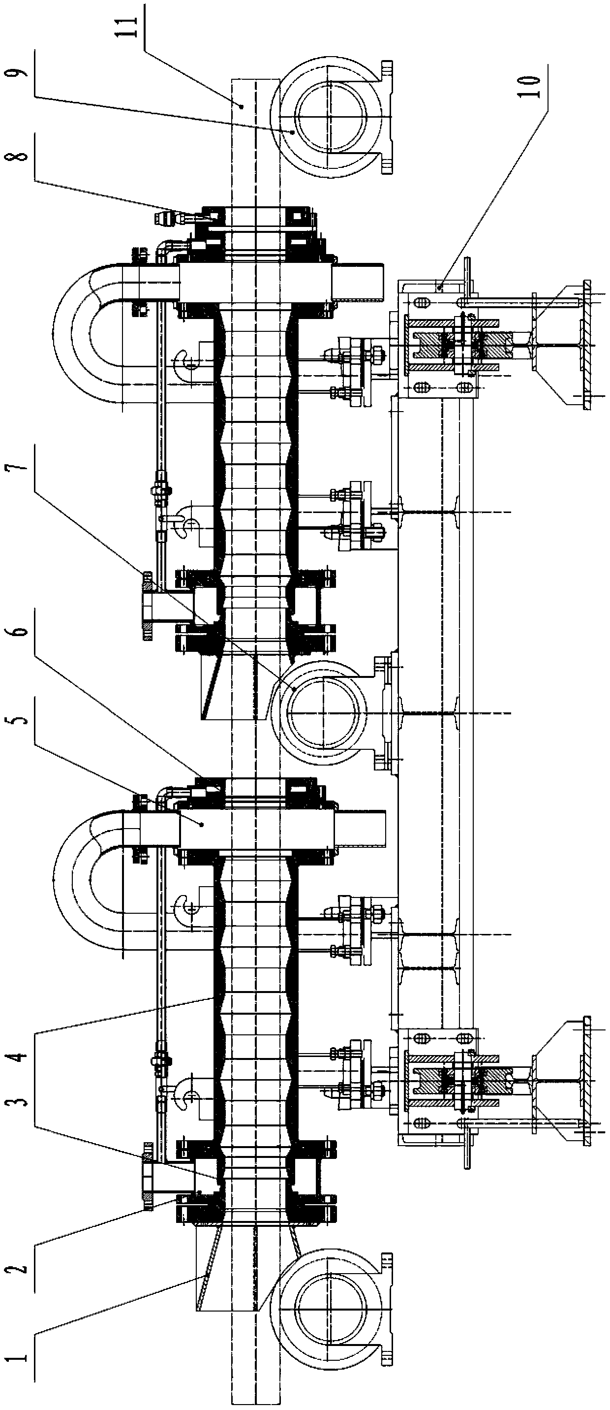 Cooling equipment for large bar material