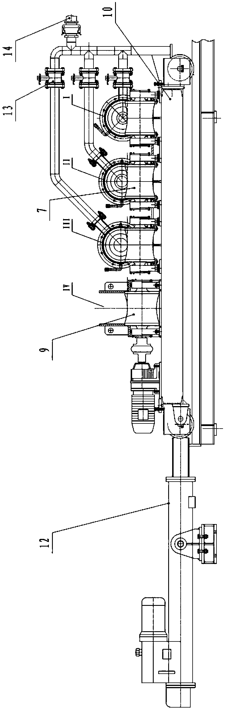 Cooling equipment for large bar material