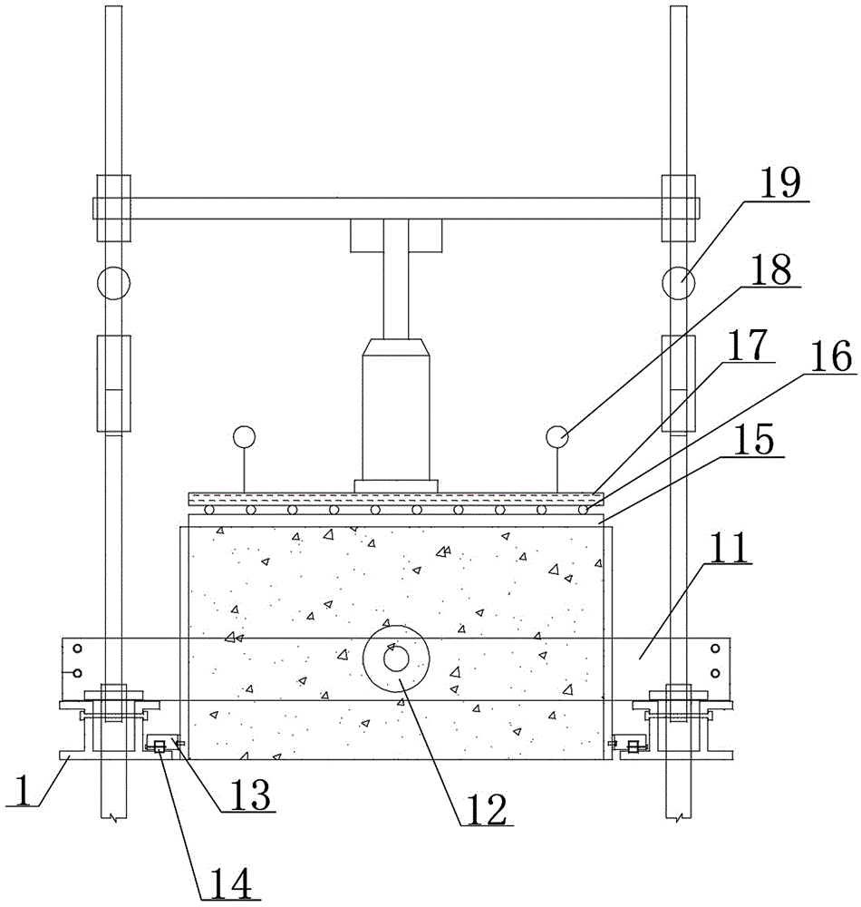 Apparatus for preparing and testing soil-rock interface sample for on-site direct shear test