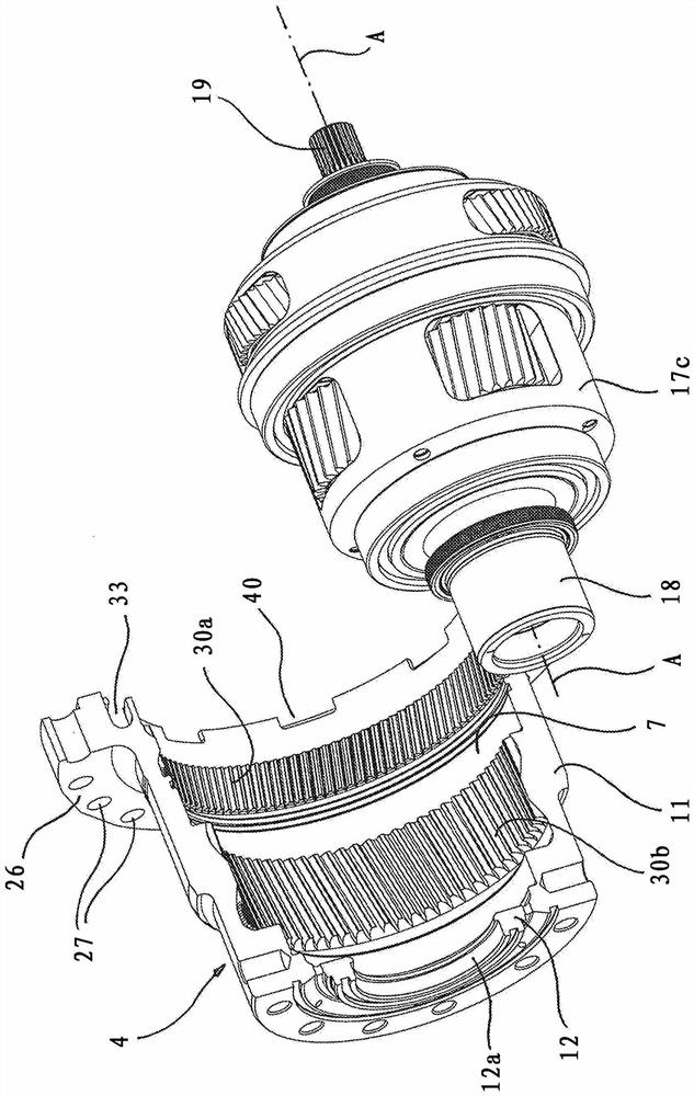 Electric drive unit for motor vehicle