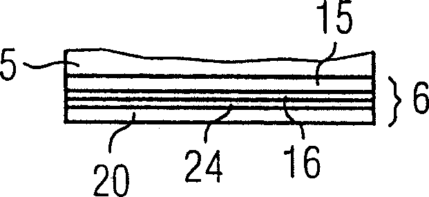 Light-emitting-diode chip comprising sequence of GAN-based epitaxial layers which emit radiation, and method for producing same