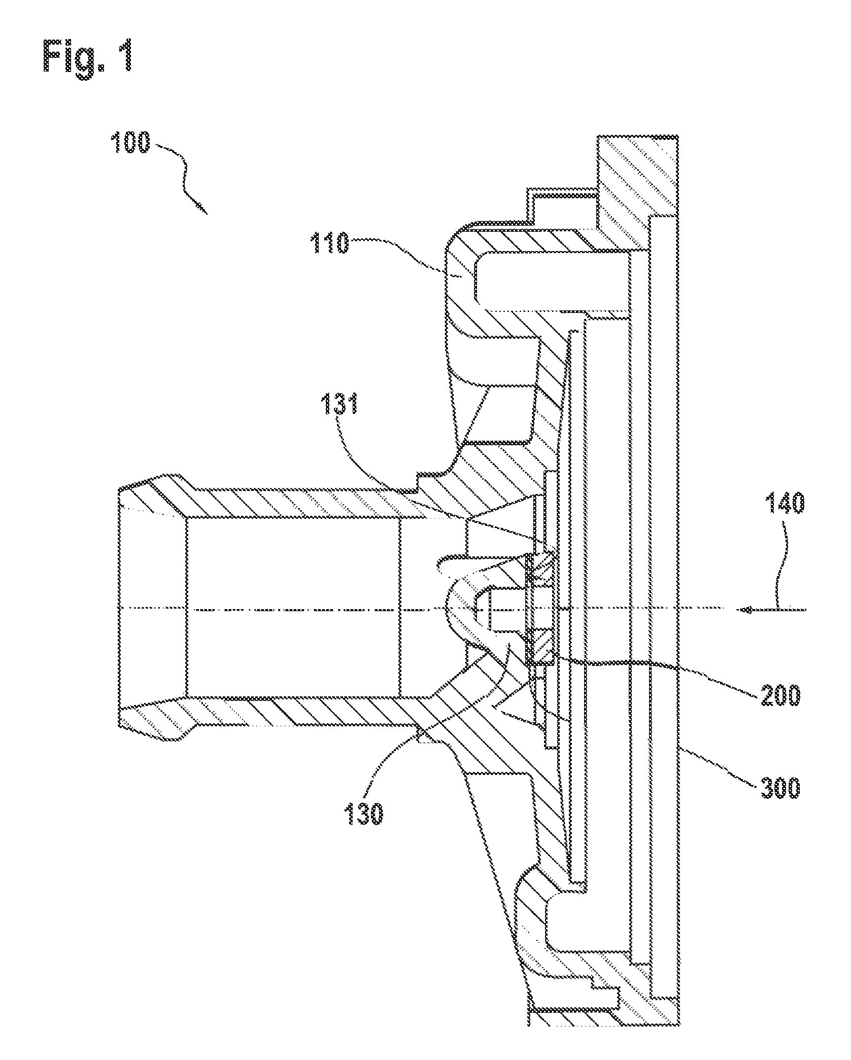 Liquid pump with axial thrust washer