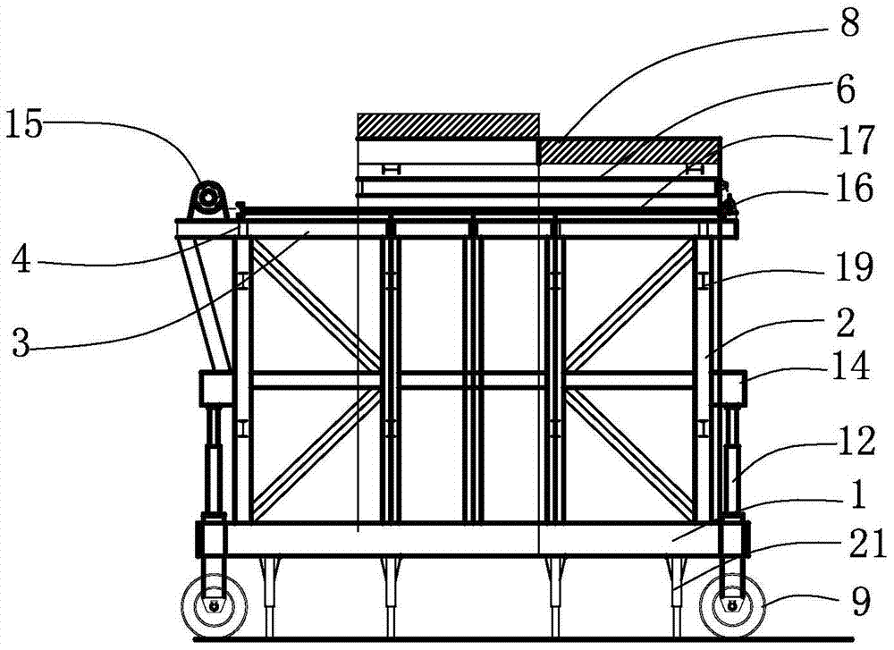 Hydraulic formwork trolley for primary lining of loess tunnel