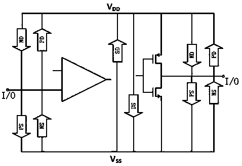 Power amplifier with electrostatic discharge protection circuit