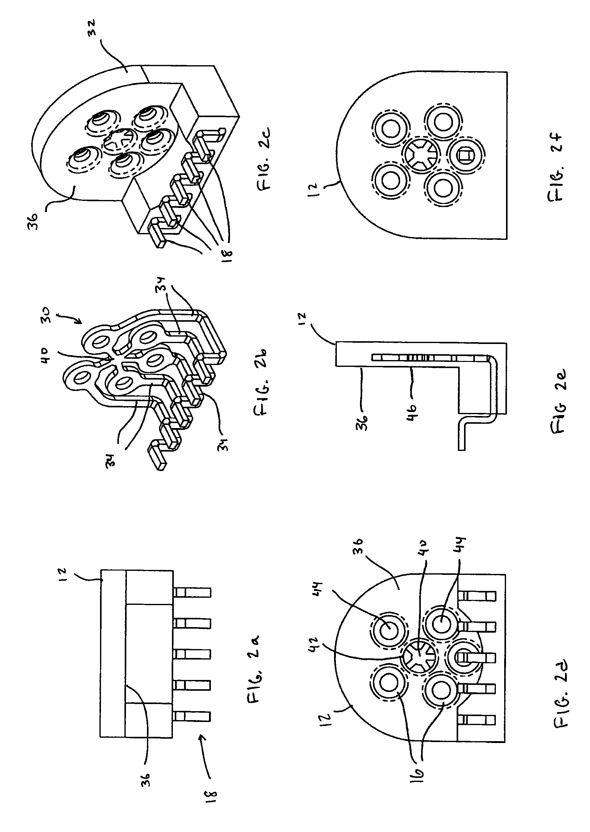Lead frame for connecting optical sub-assembly to printed circuit board