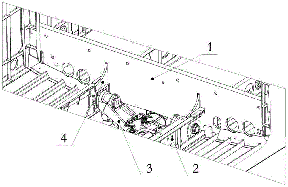 Ground validation method of main load-bearing structural member of fuselage under large load