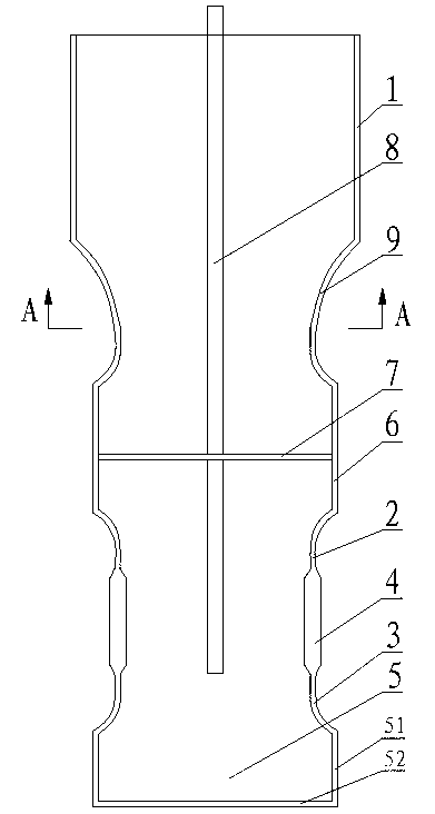 Tool for repairing oil-water well inward concave sleeve