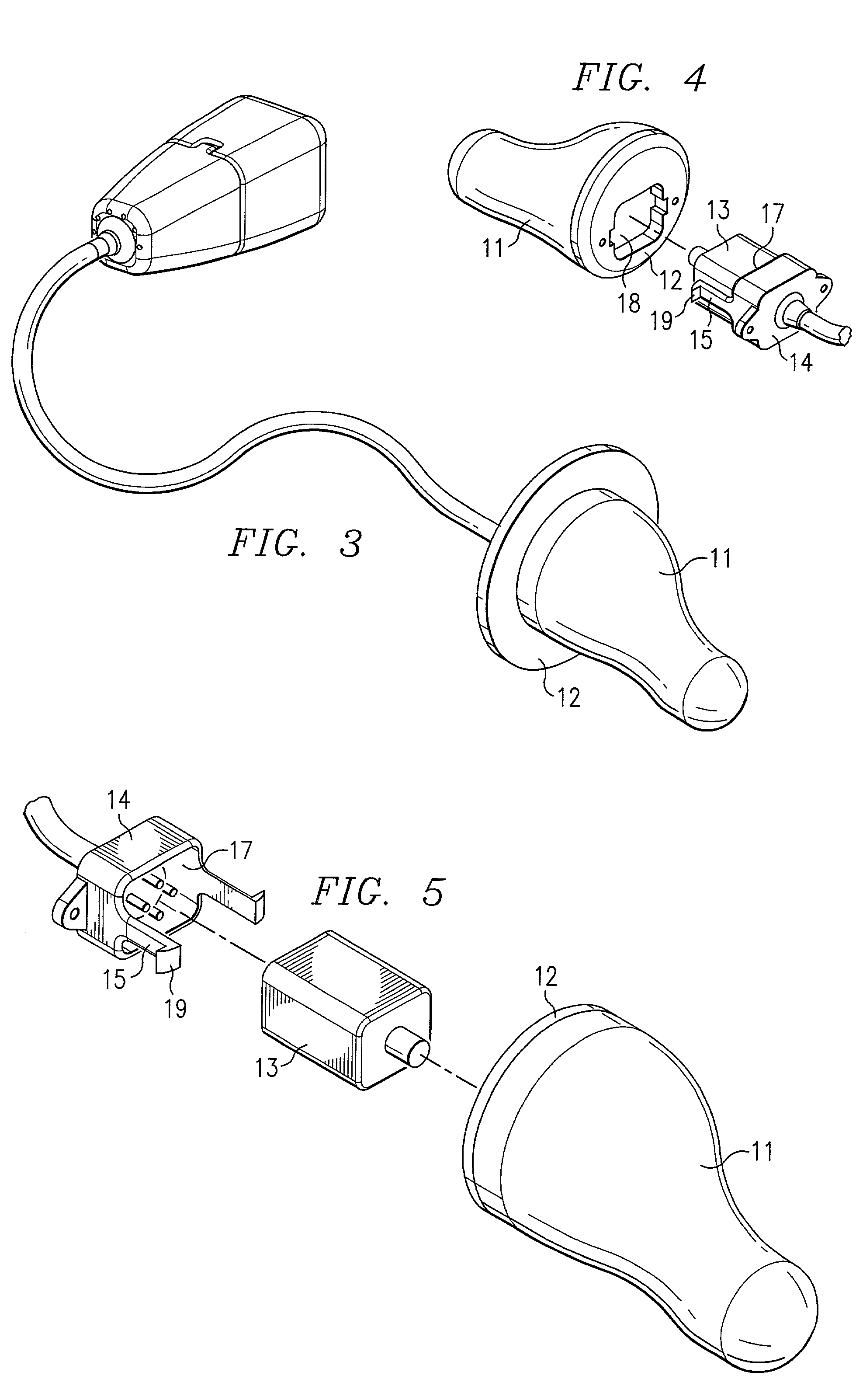 BTE/CIC auditory device and modular connector system therefor