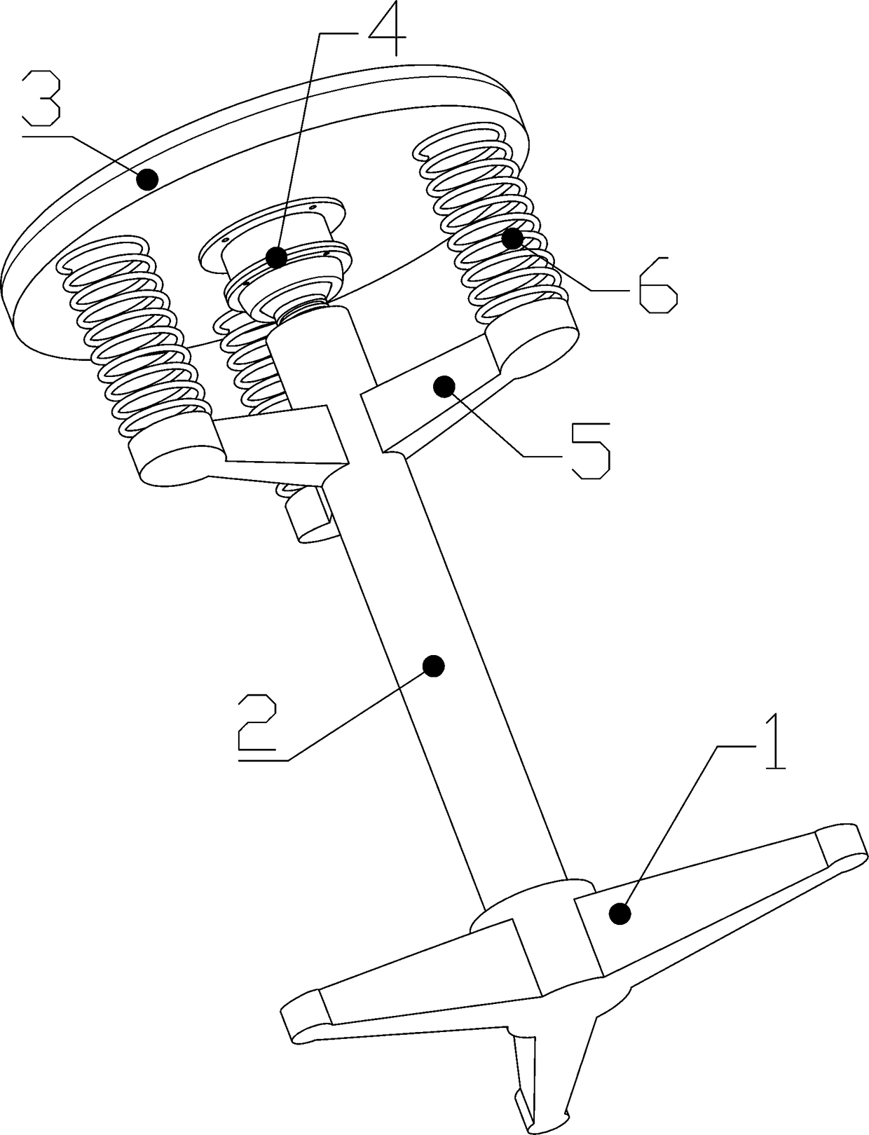 Round stool capable of inducing correction on sitting posture