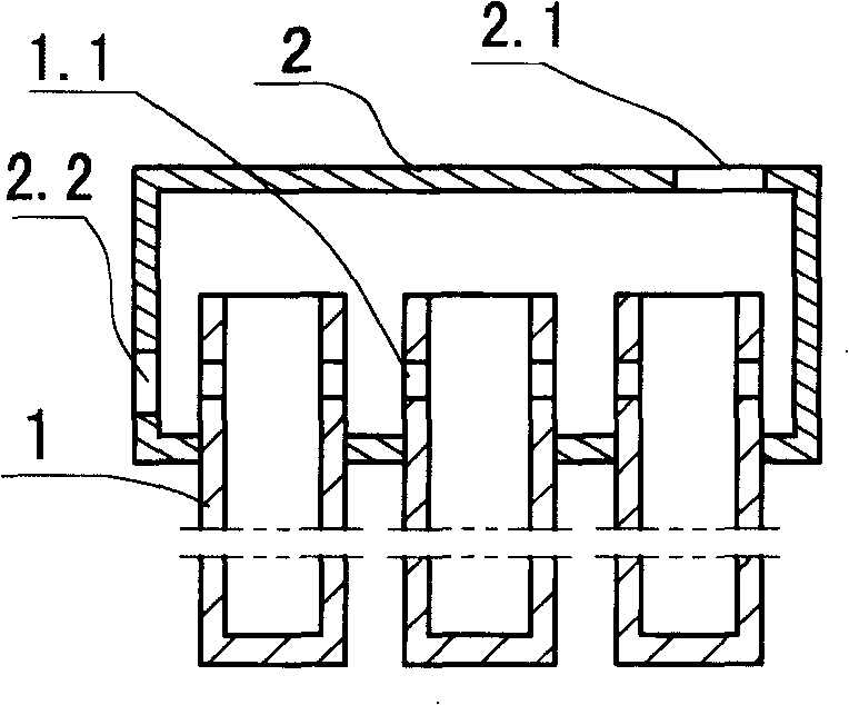 Evaporator and heat absorber of separated gravity hot pipe