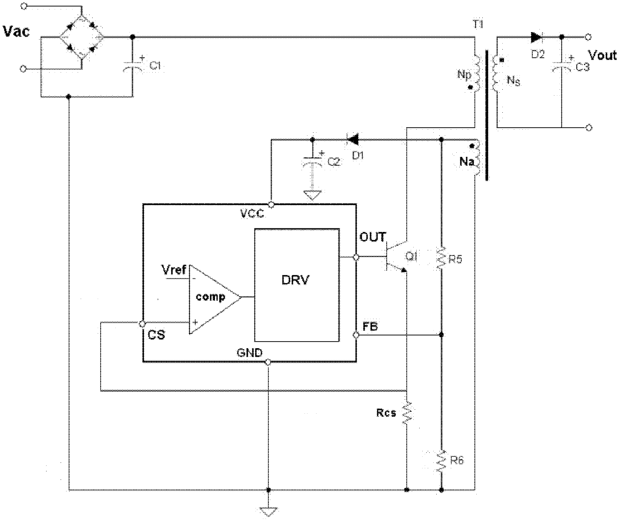 Voltage compensation circuit of switch power line