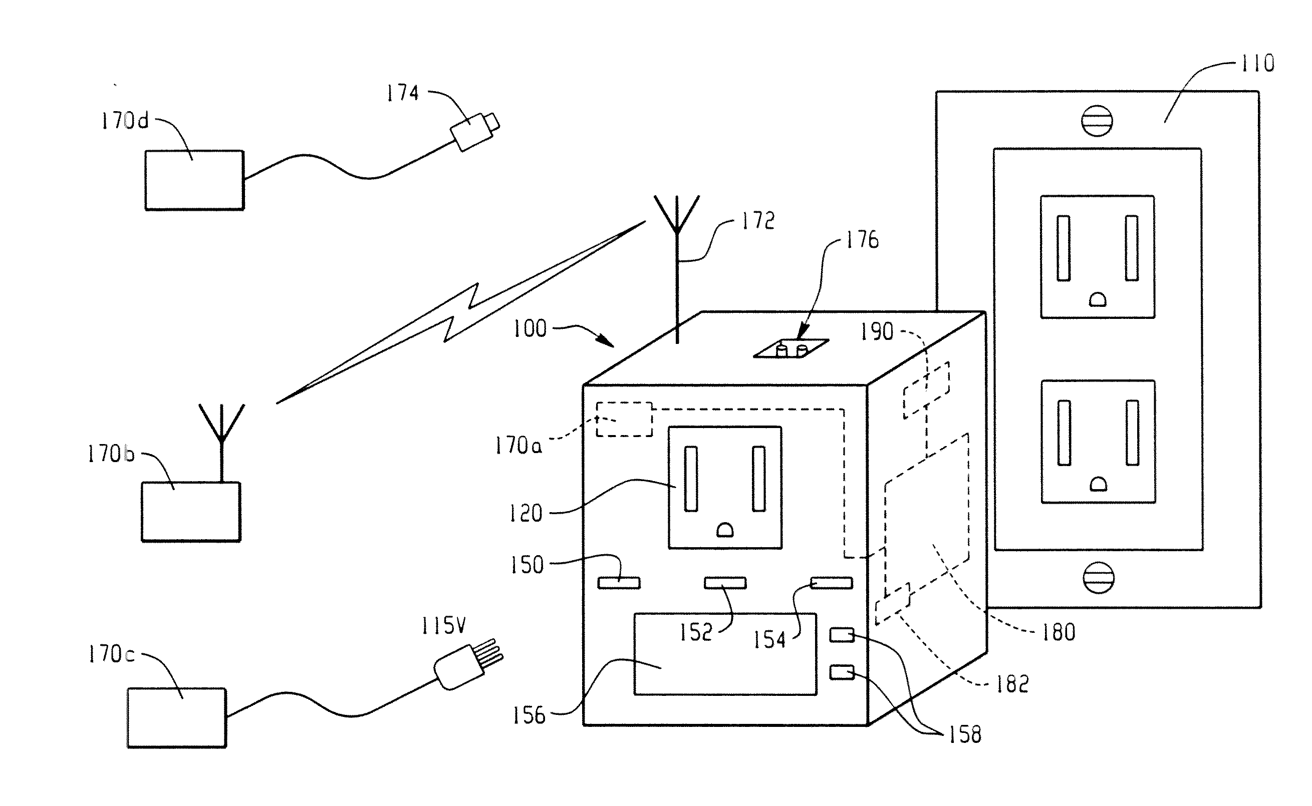 Smart plug with internal condition-based demand response capability