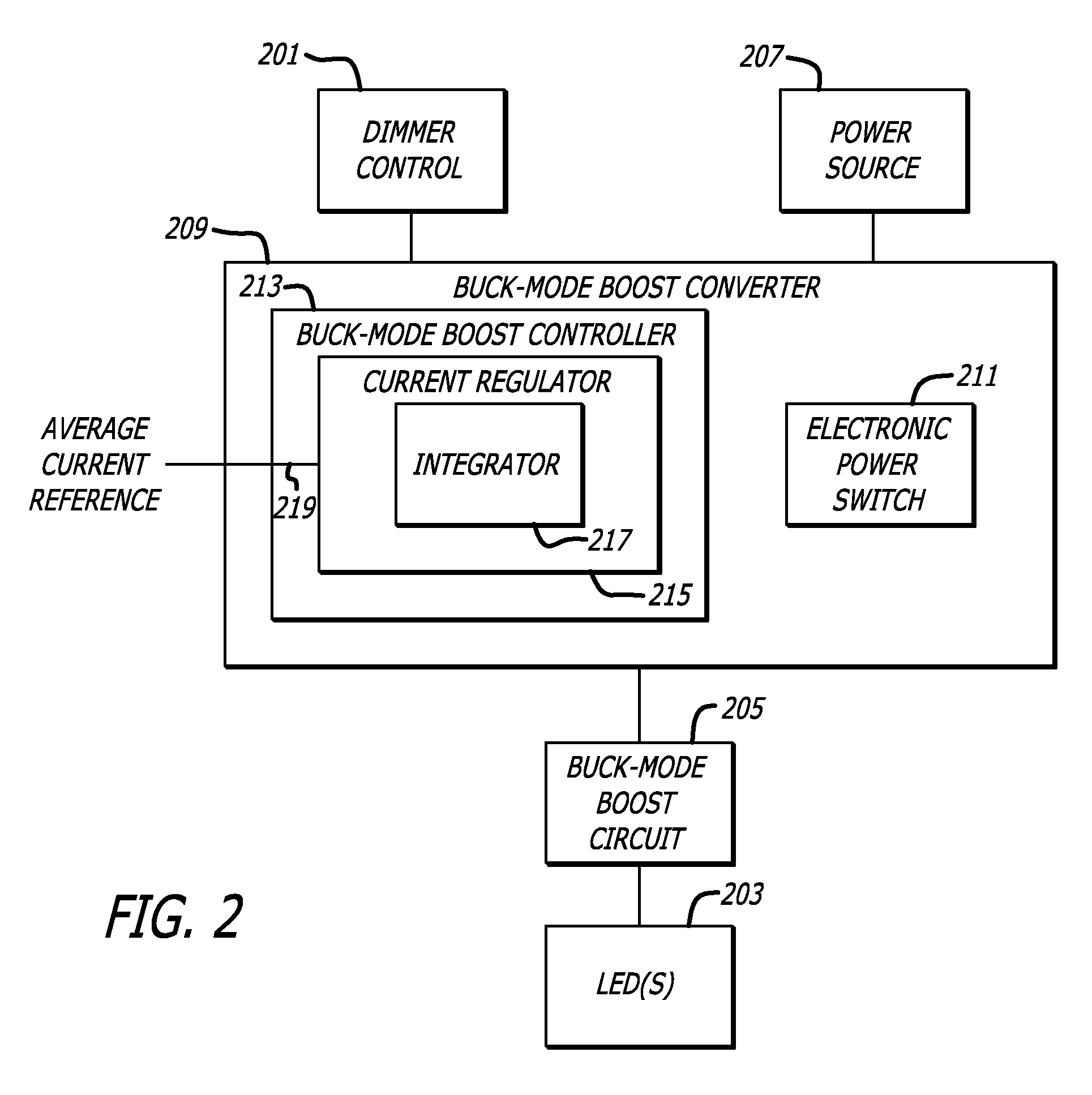 Buck-mode boost converter with regulated output current