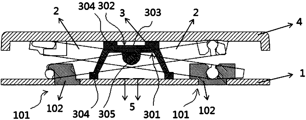 Novel keyboard structure