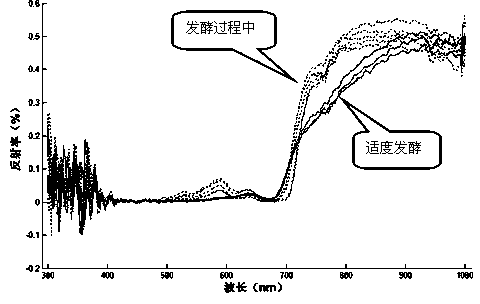 Method and device for controlling black tea moderate fermentation based on visible spectrum technology