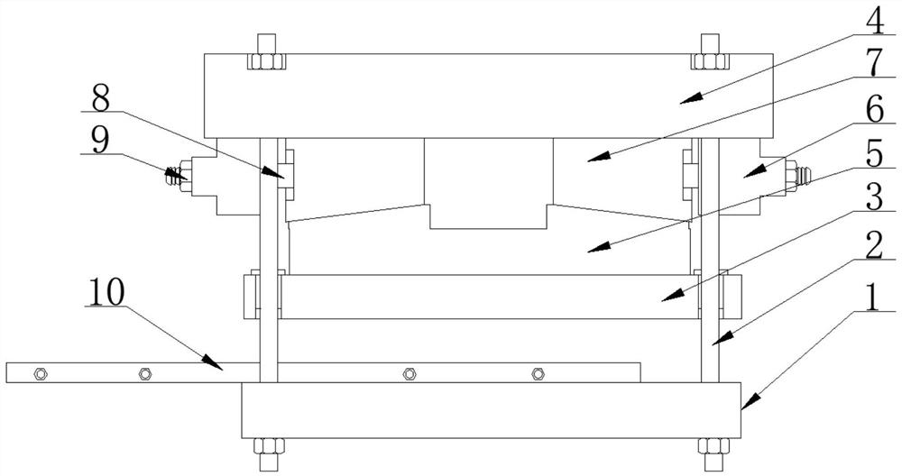 Intelligent automatic die adjusting mechanism based on oil press principle