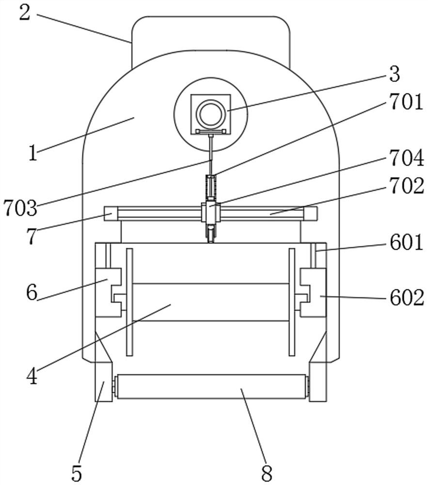 Wire winding support of tire bead steel wire winding machine