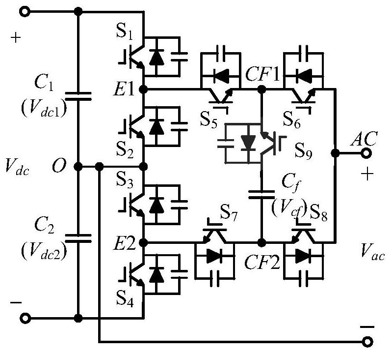 Nine switch tube five level active neutral point clamp dual active bridge isolated dc-dc converter