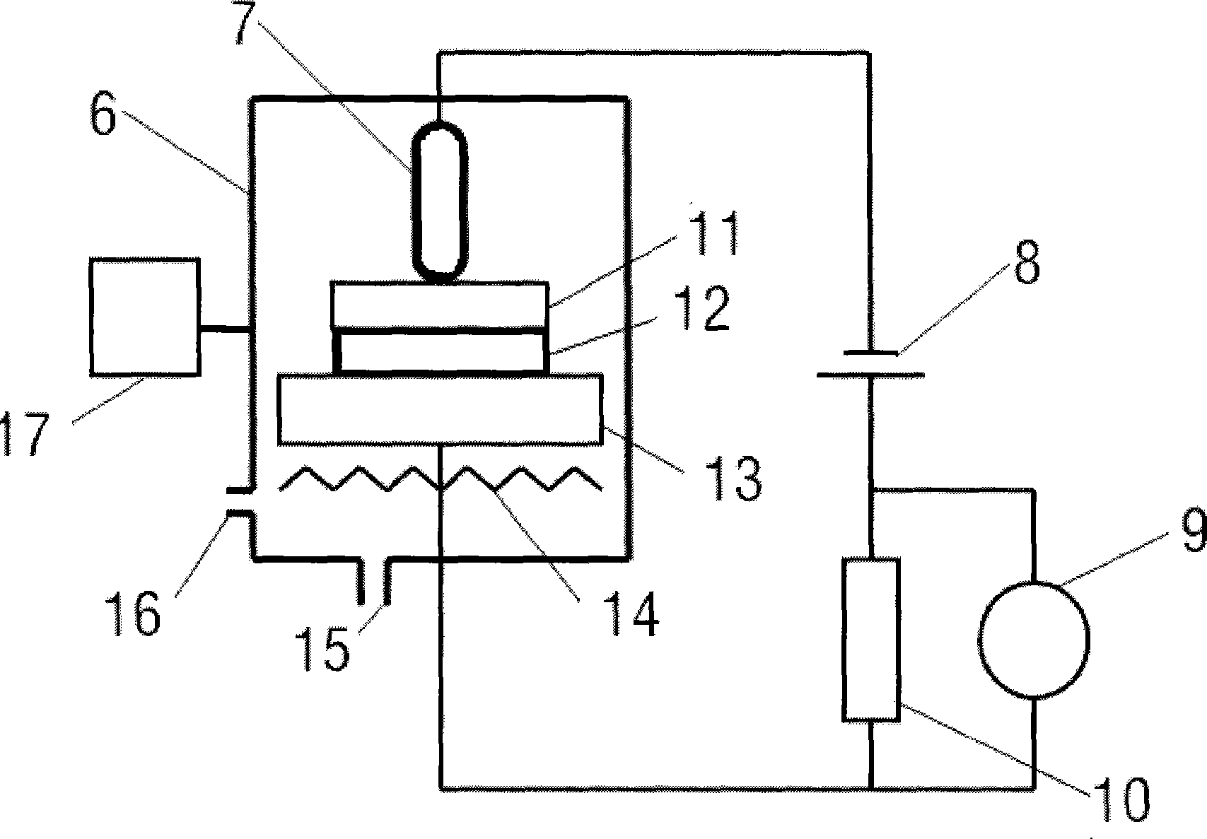 Miniature atomic air chamber encapsulation apparatus and technology method