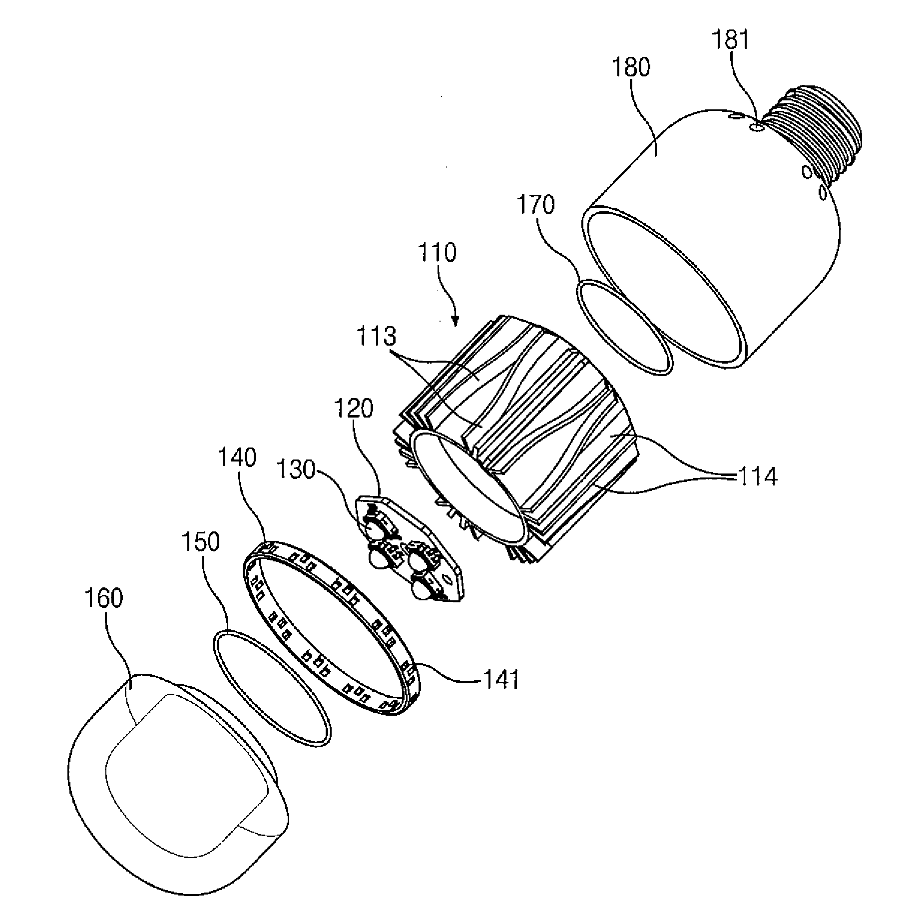 Heat dissipation member having variable heat dissipation paths and LED lighting flood lamp using the same