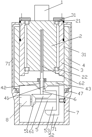 Worm machining mechanism capable of automatically performing up-down limiting