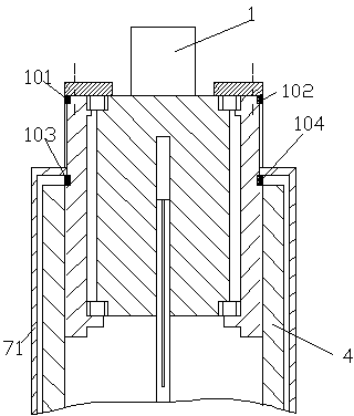 Worm machining mechanism capable of automatically performing up-down limiting