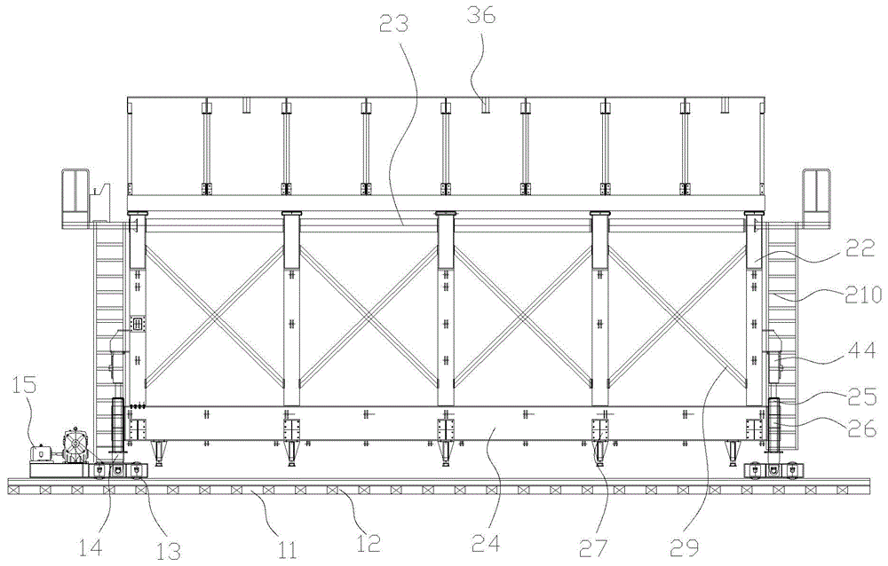 Full-automatic hydraulic concrete-lining steel-moulding-plate trolley