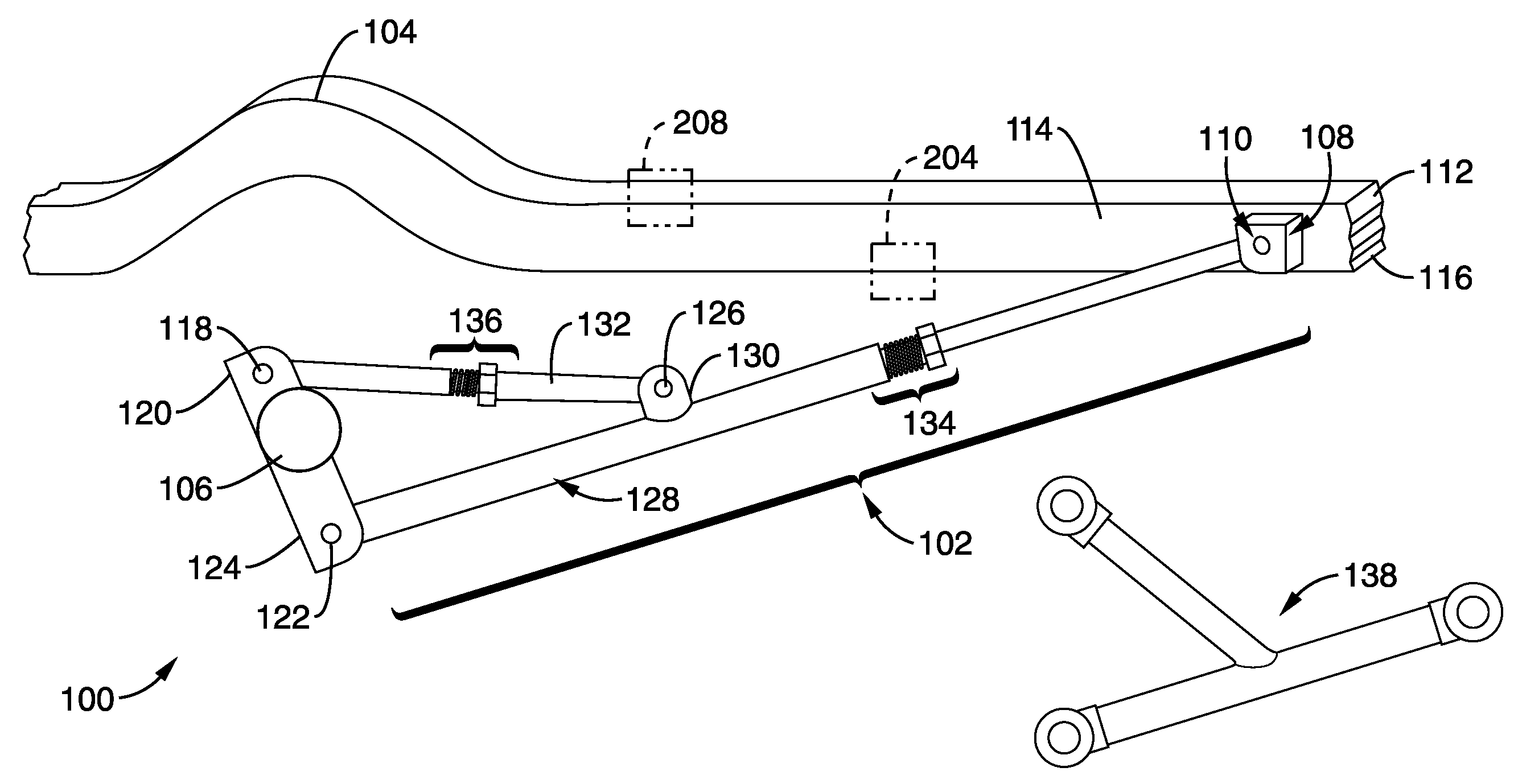 Rear radius arm and rear radius arm mount for improved handling of factory and lifted large-scale suspension strokes and articulations for on and off road vehicles