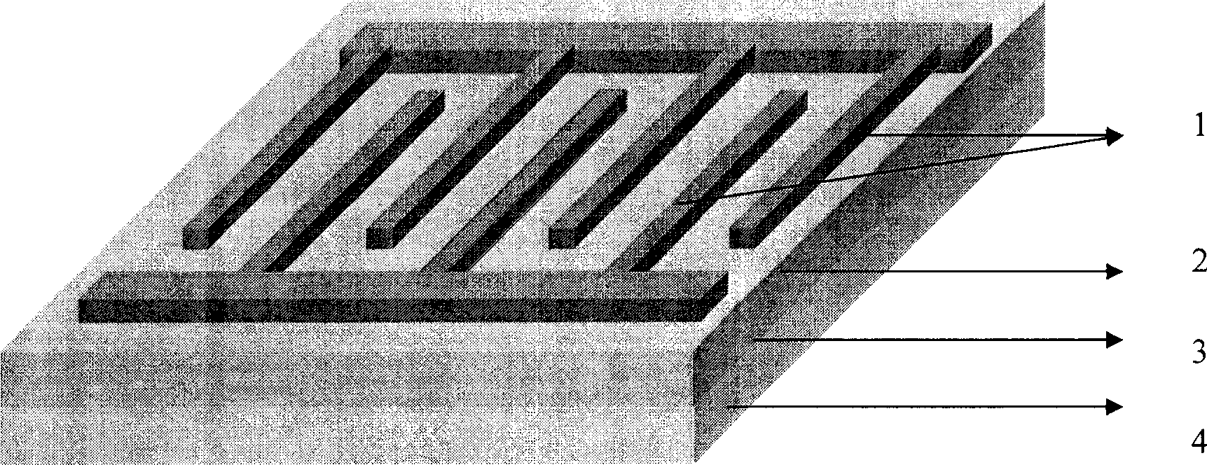 Metal/semiconductor/metallic structure TiO2 ultraviolet photodetector and preparation