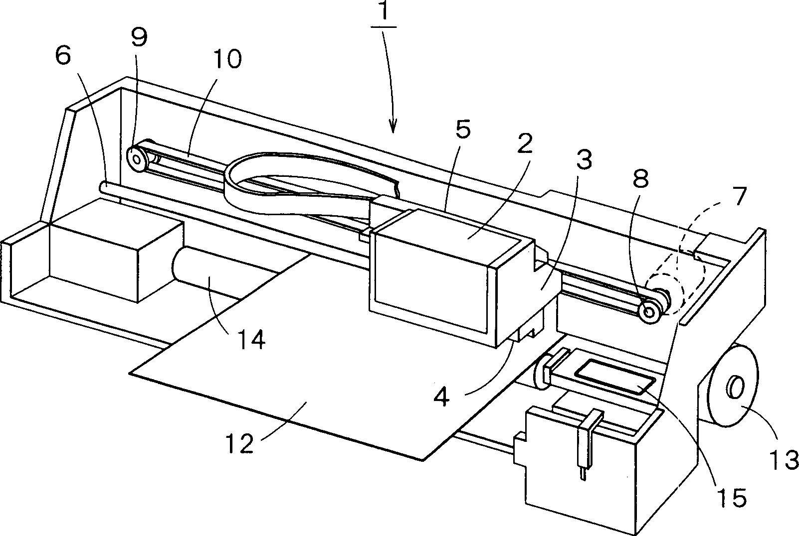 Liquid ejecting out device and its driving method