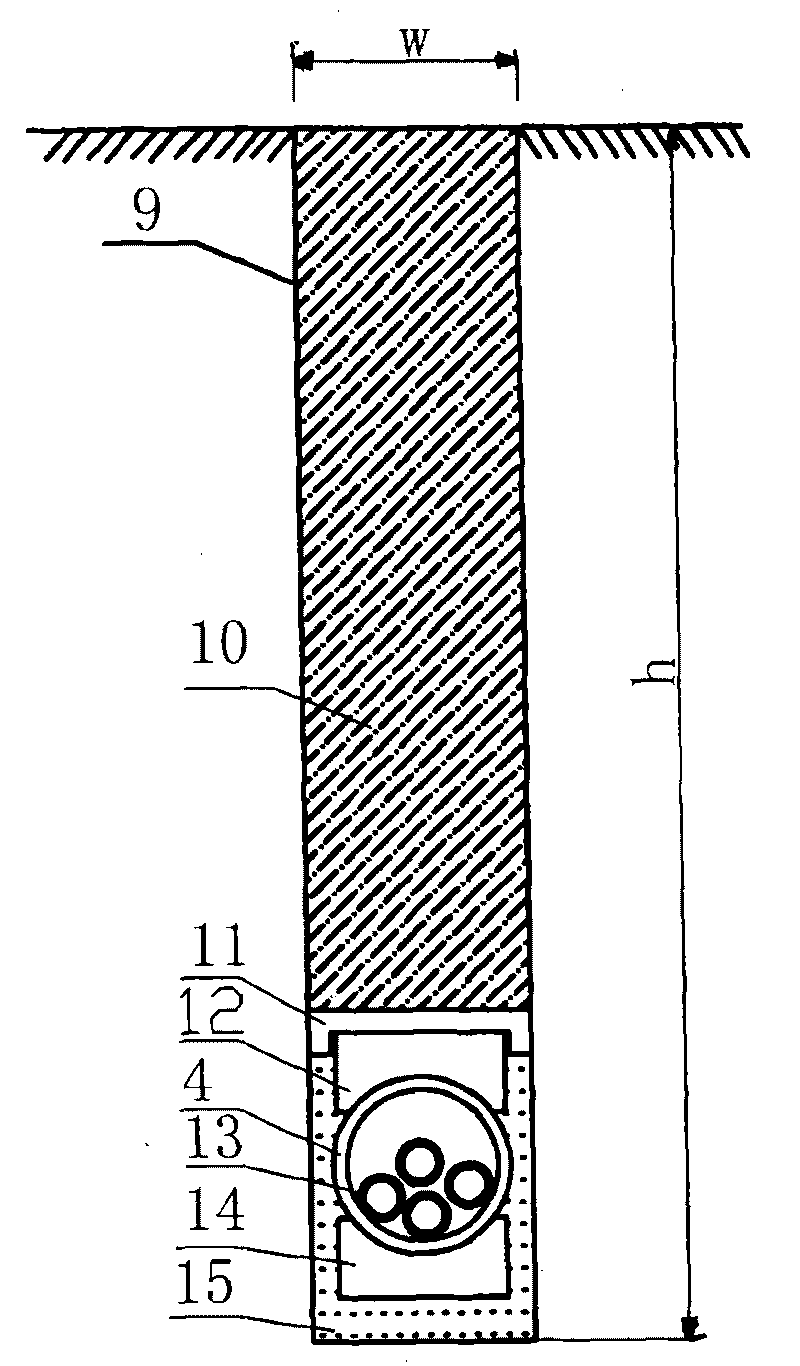 Construction method for paving road slot minitype communication pipe by urban area road