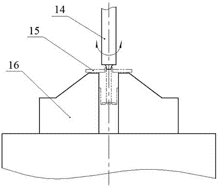 A combined punching riveting method and device