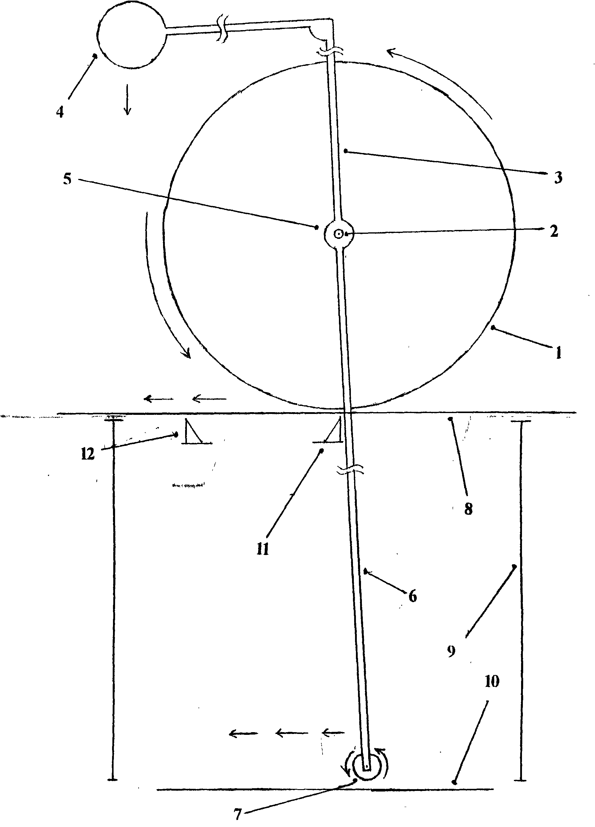 Novel terrestrial gravitation engine main component device