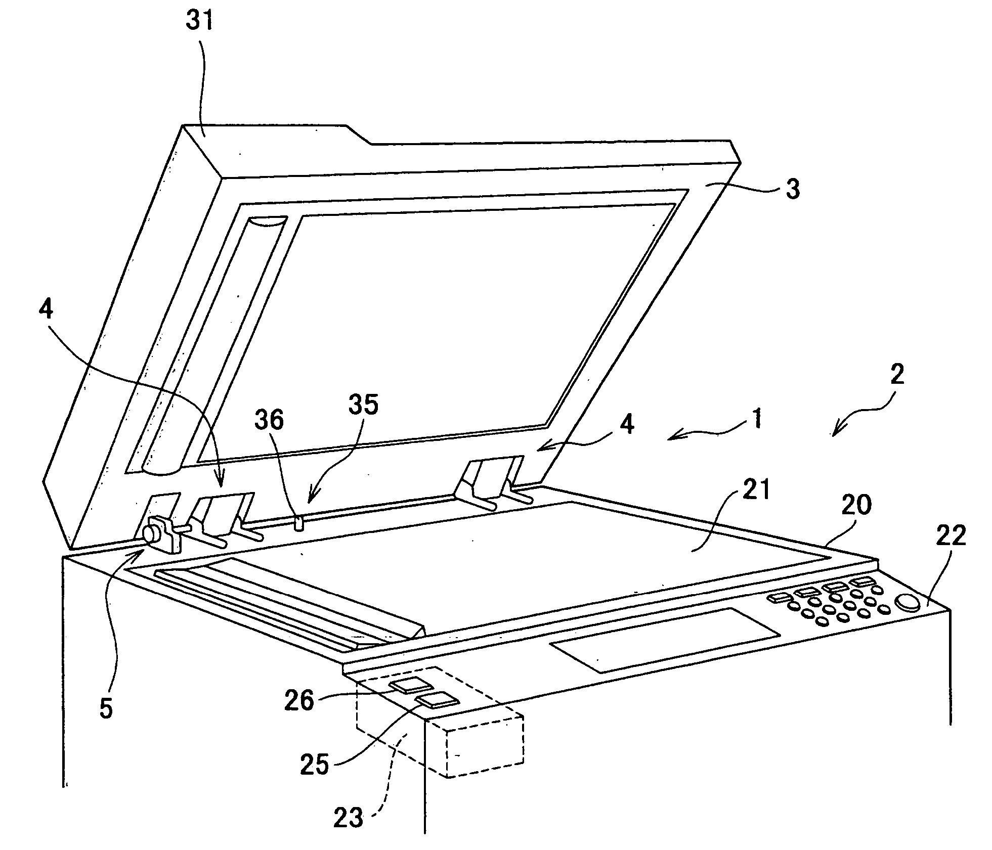 Automatic original cover closer and office equipment including automatic original cover closer