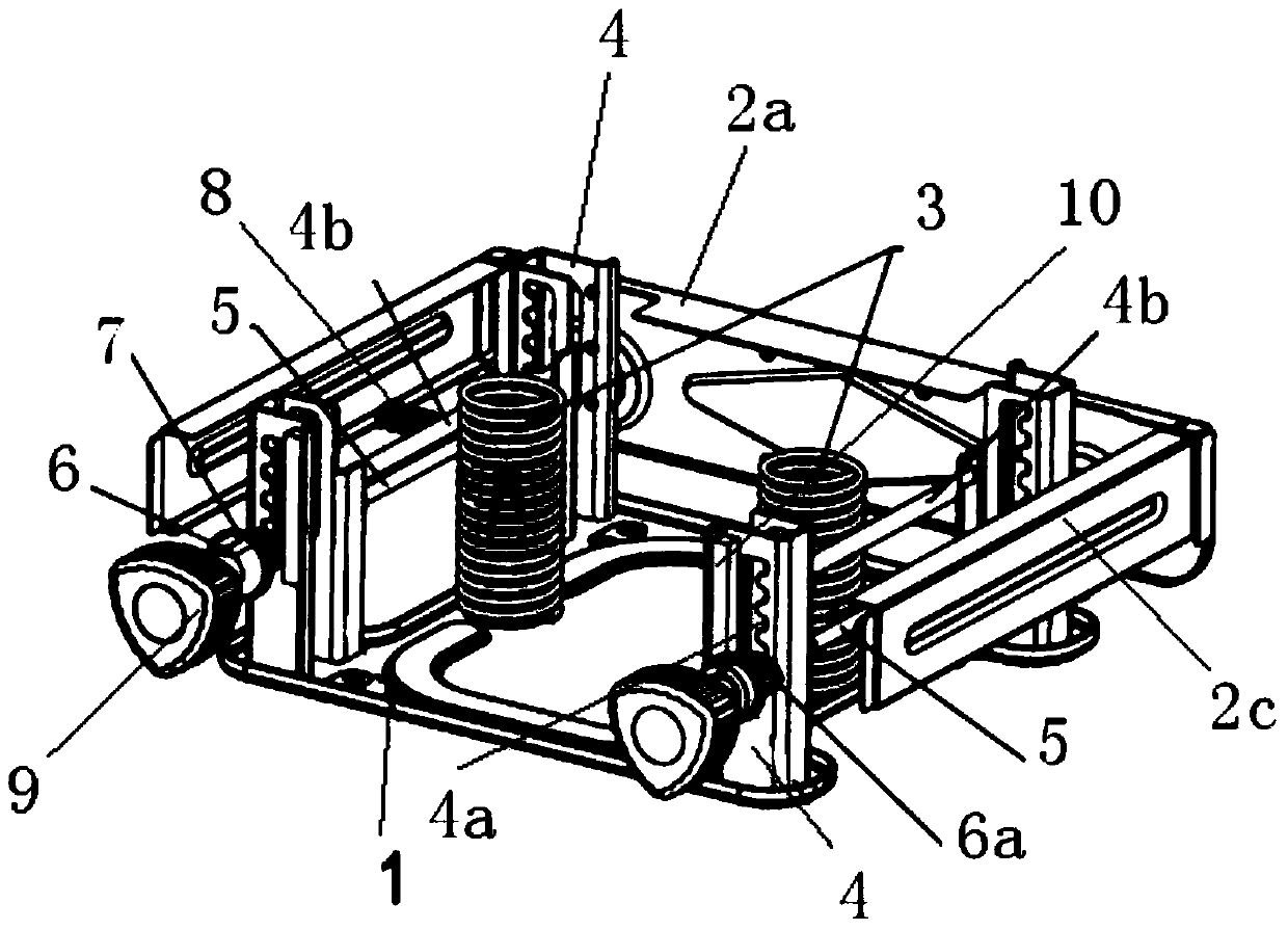 Height adjusting device for seat of commercial vehicle