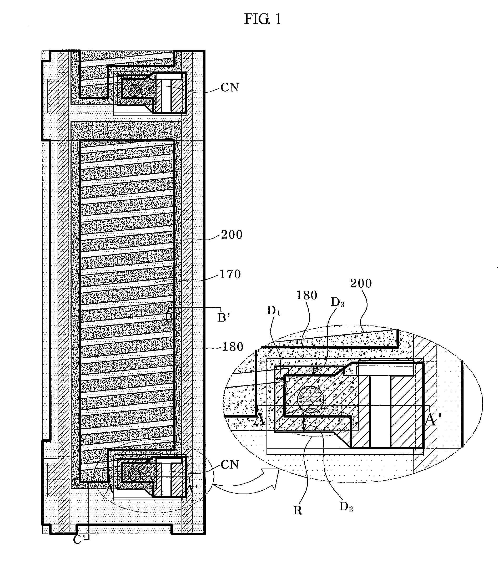 Fringe-Field-Switching-Mode Liquid Crystal Display and Method of Manufacturing the Same