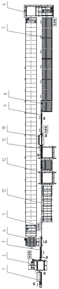 Recombined bamboo or wood automatic production system