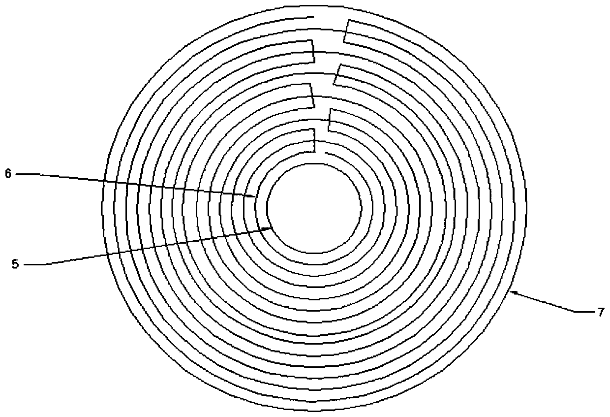 Concentric ring type large-area silicon drift detector, design method and application