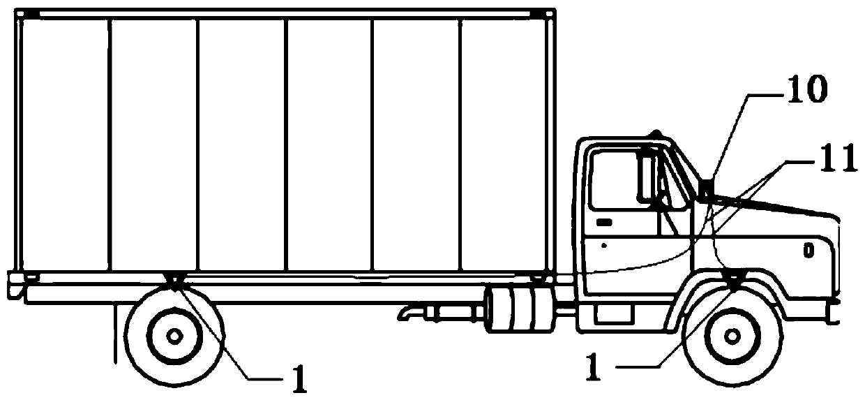 Truck overload monitoring method based on laser sensor