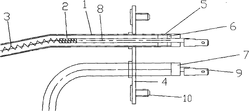 Electric heating tube made of hexagonal boron nitride and mixed heat conducting material thereof