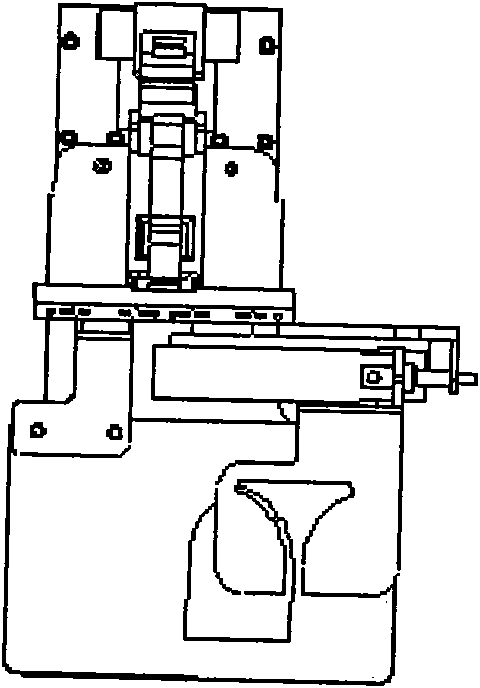 Press material structure of pattern sewing machine