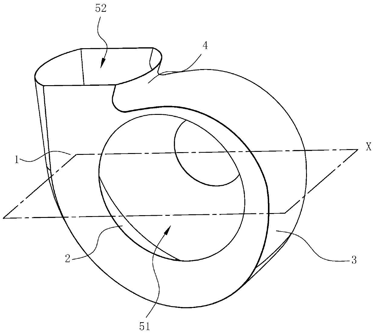 Volute for centrifugal fan and centrifugal fan using volute