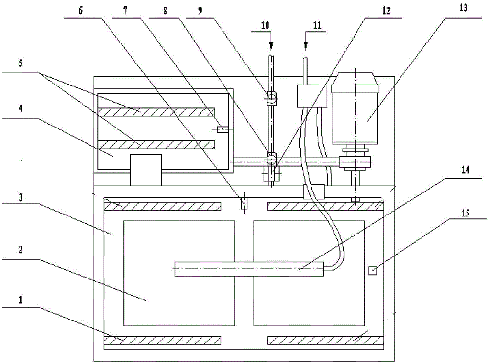 Control device and method for low vortex shaft ultrasonic cleaning equipment of aero-engine