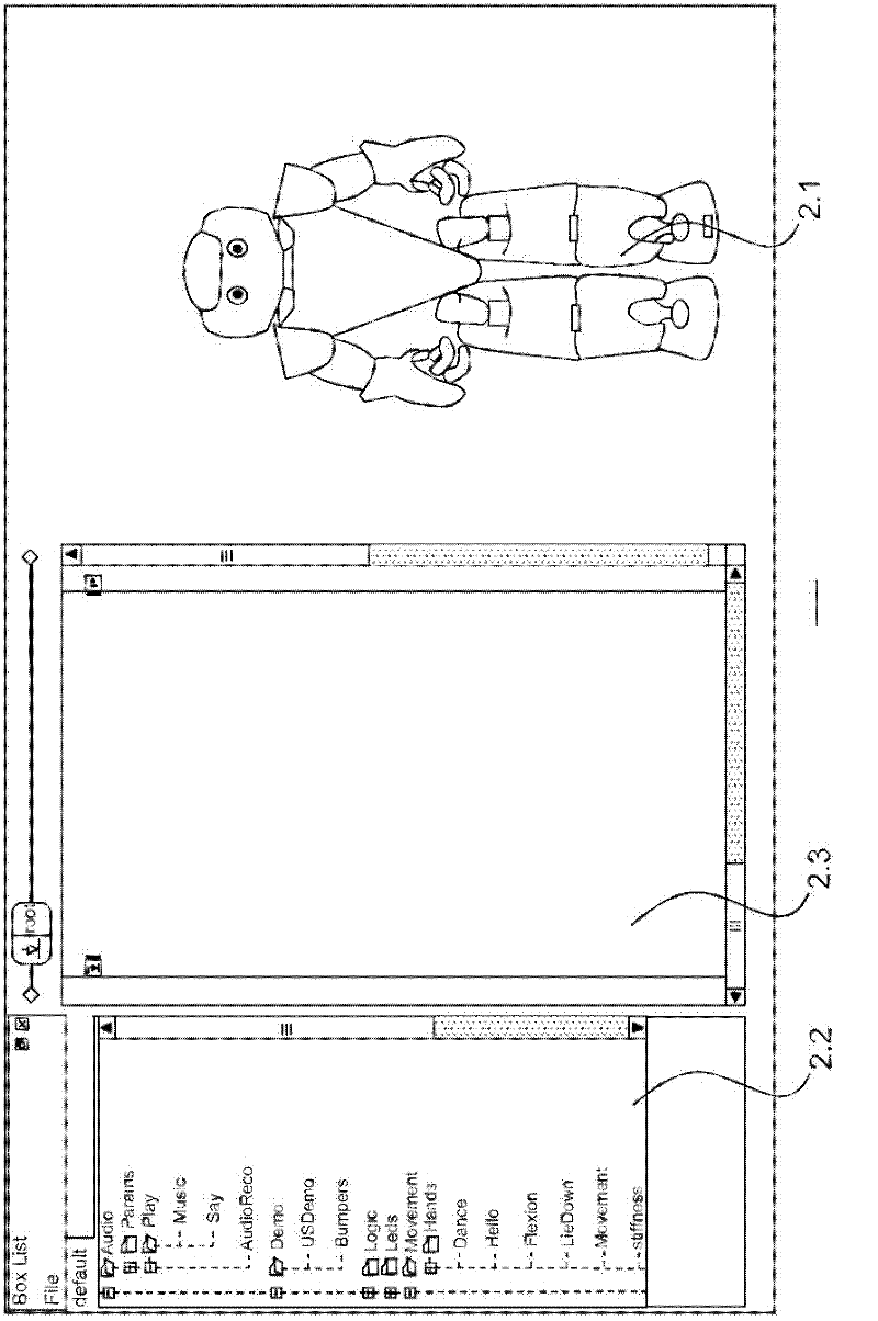 System and method for editing and controlling the behavior of a movable robot
