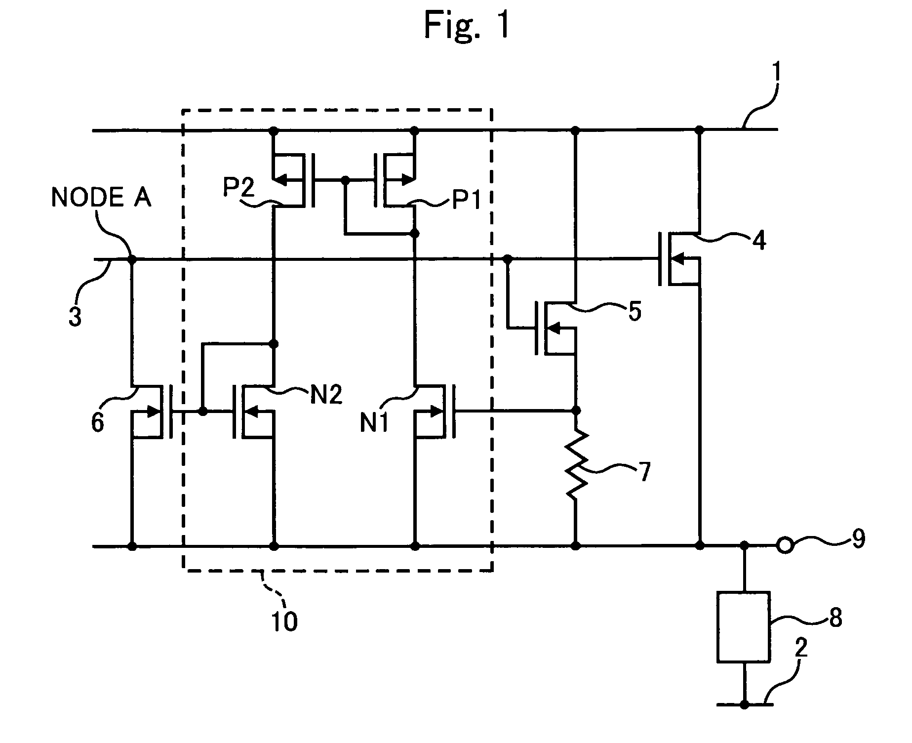 Current limiter of output transistor